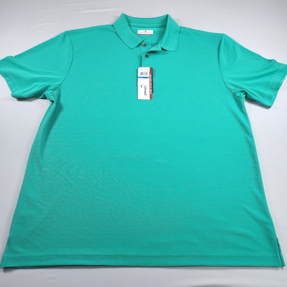 Grand Slam Performance Golf Polo Shirt Stretch Dry Easy Care Sz XL NWT